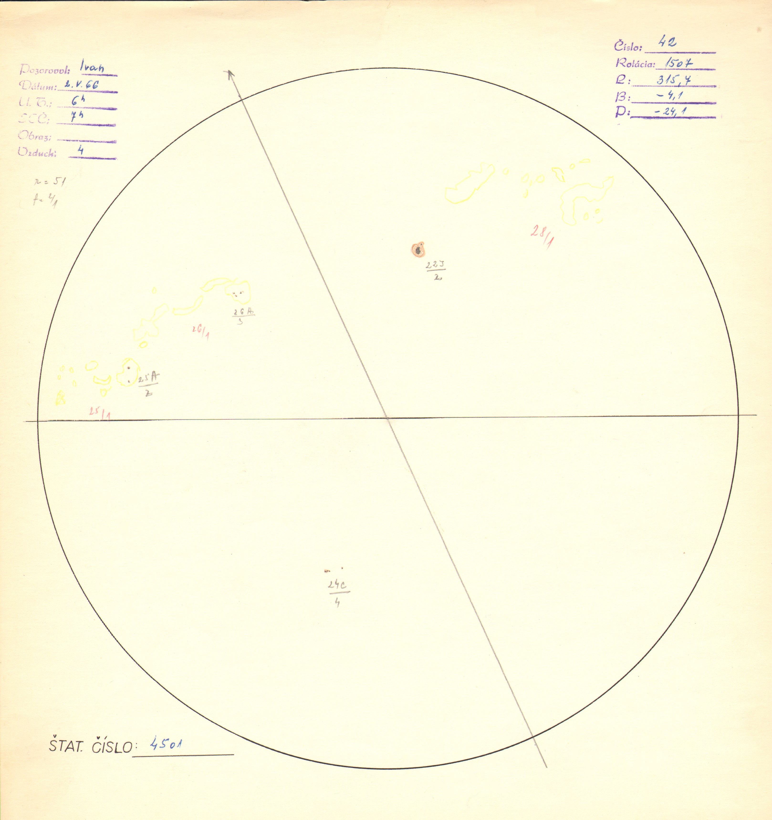 Obrázok zákresu Slnka na deň 02.05.1966