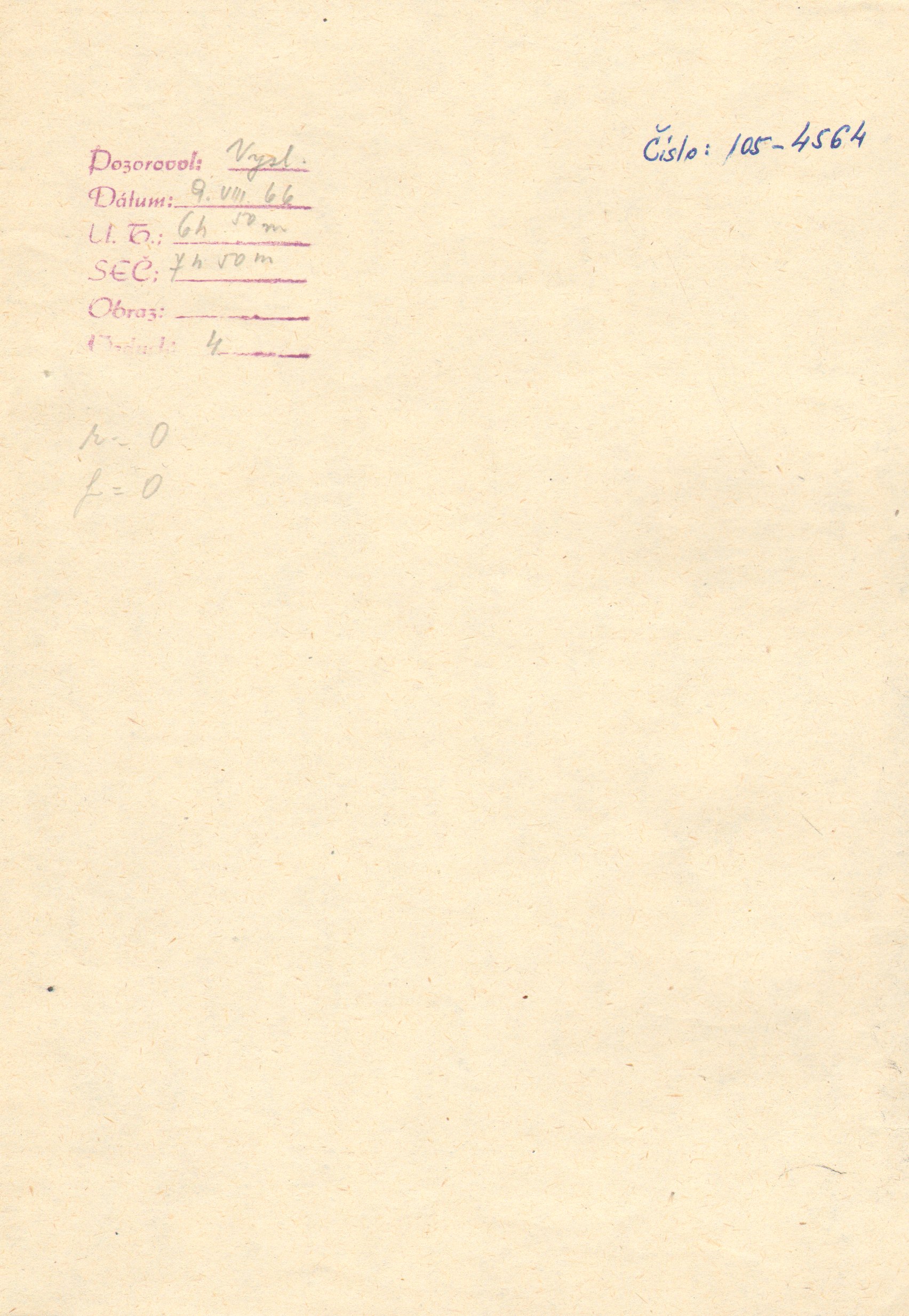 Obrázok zákresu Slnka na deň 09.08.1966