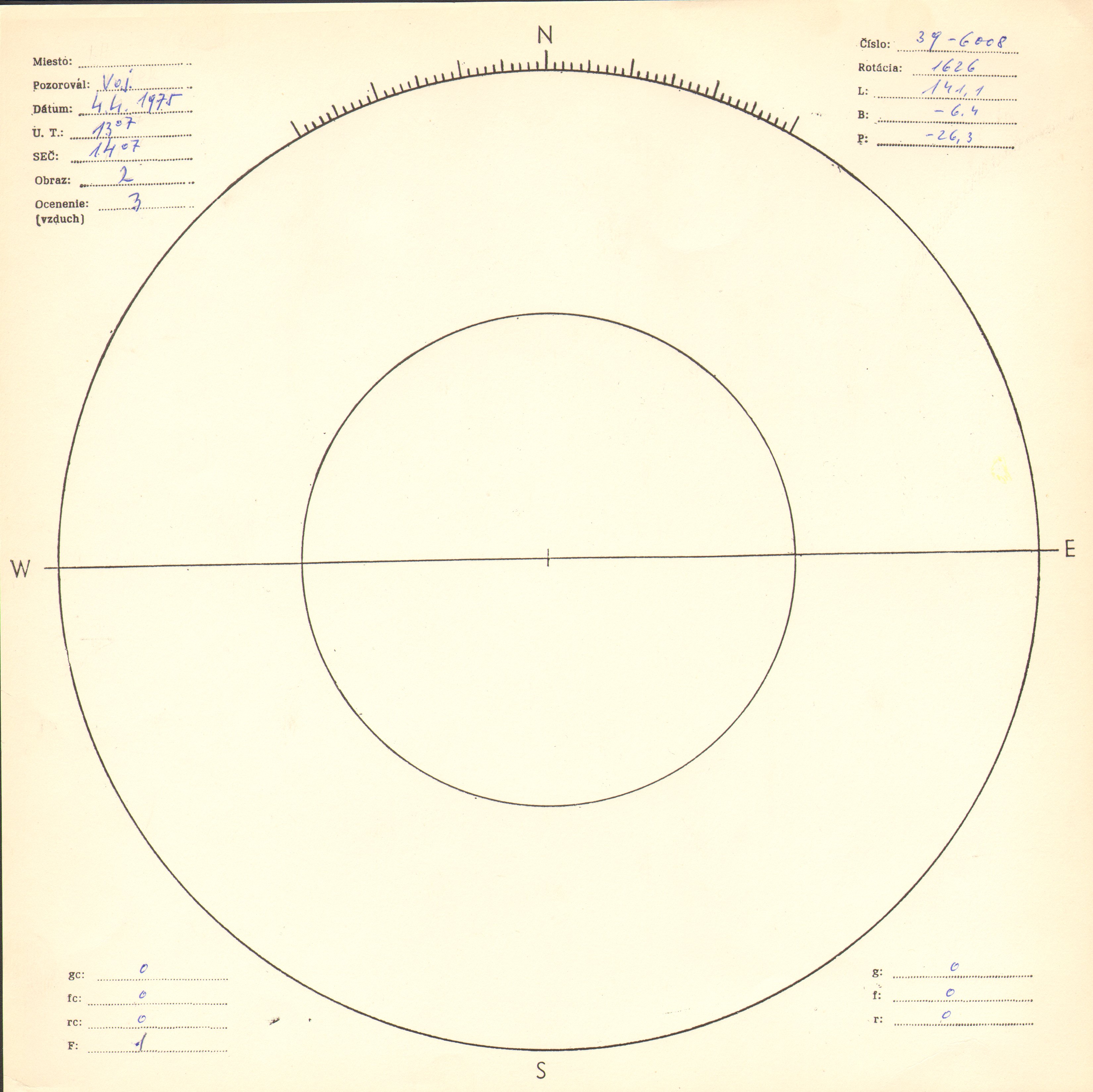 Obrázok zákresu Slnka na deň 04.04.1975